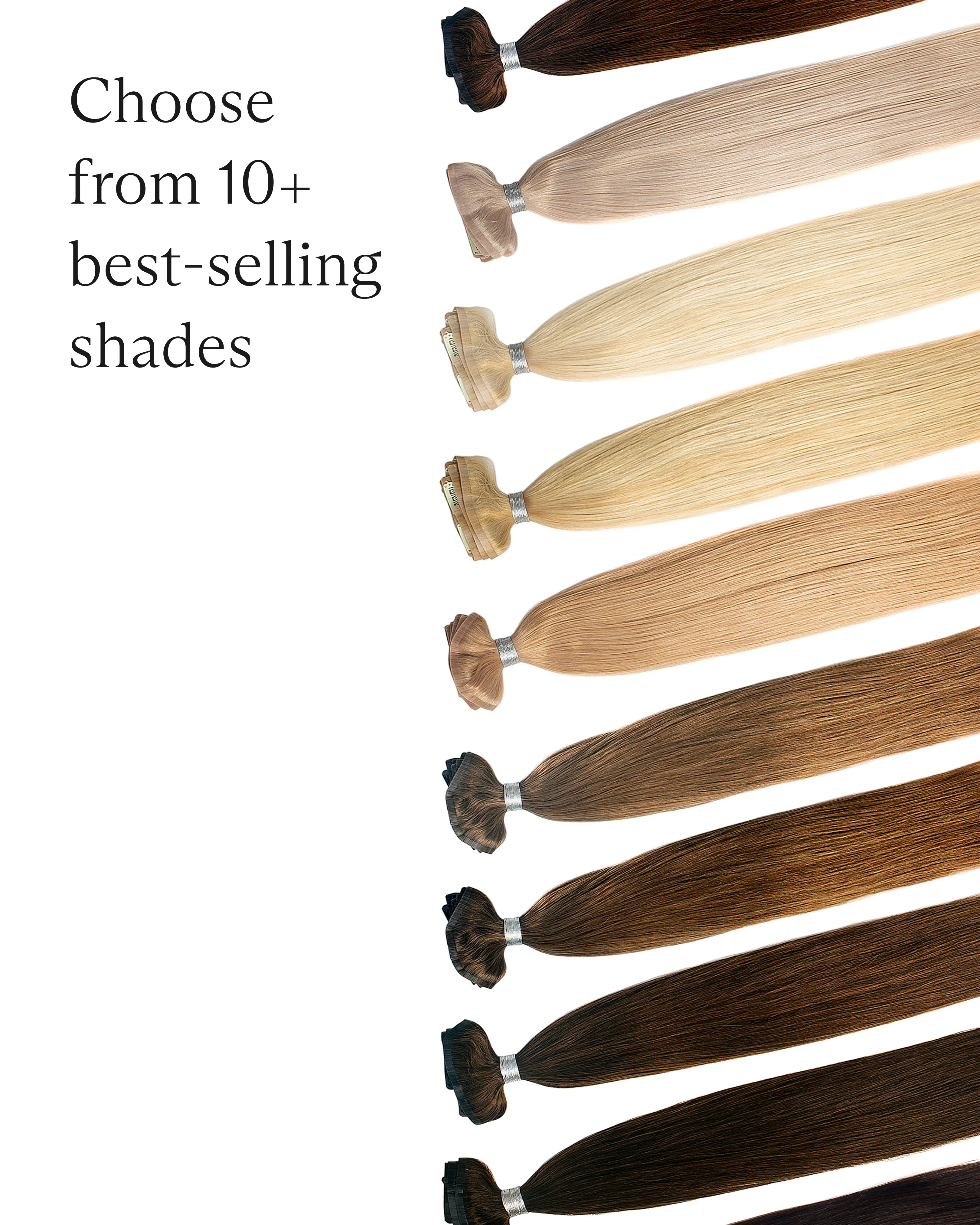 Clip-In, Straight #11N Platinum Blonde - Image 6