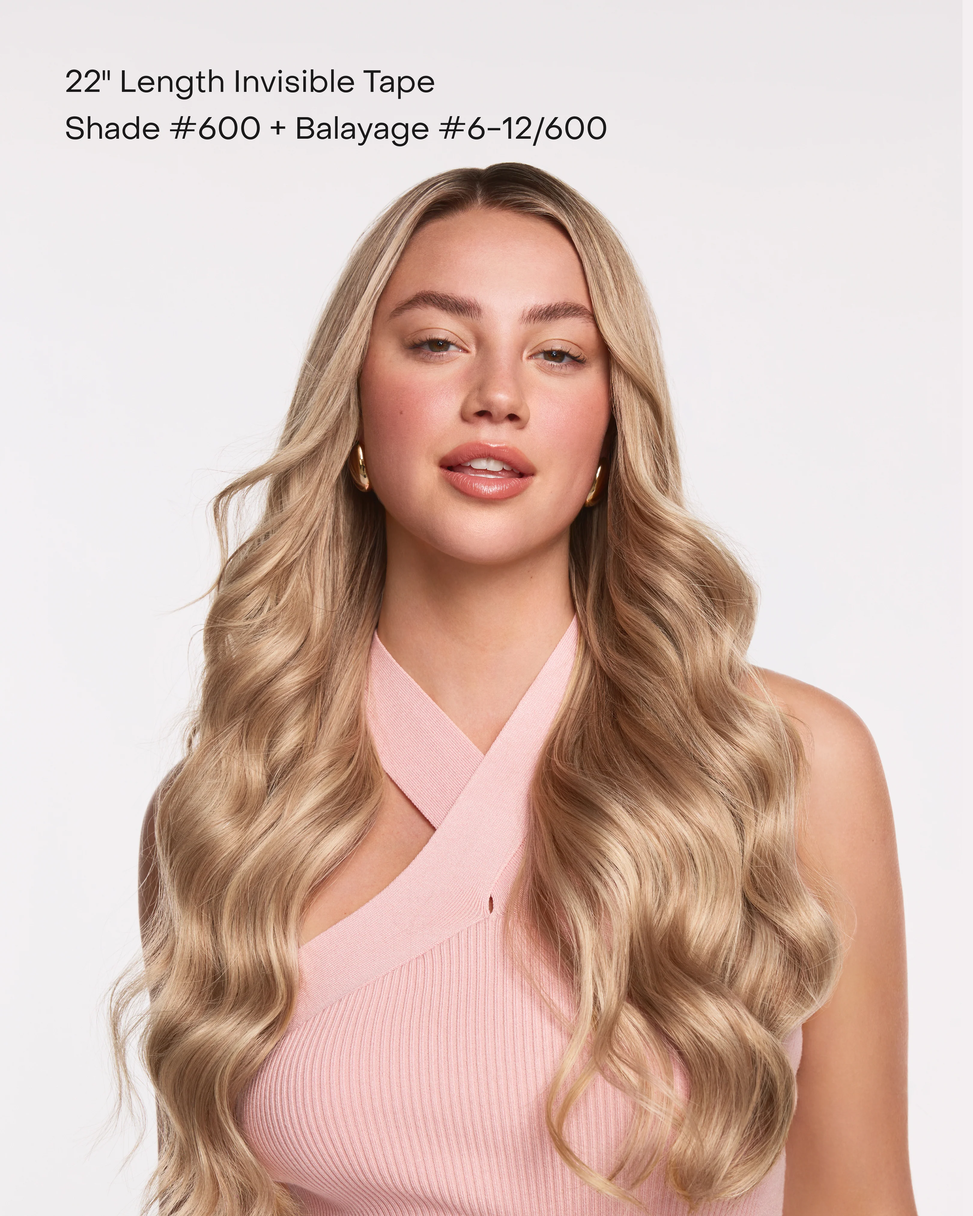 Invisible Tape-In, Straight #7N/11N Light Blonde Balayage - Image 7