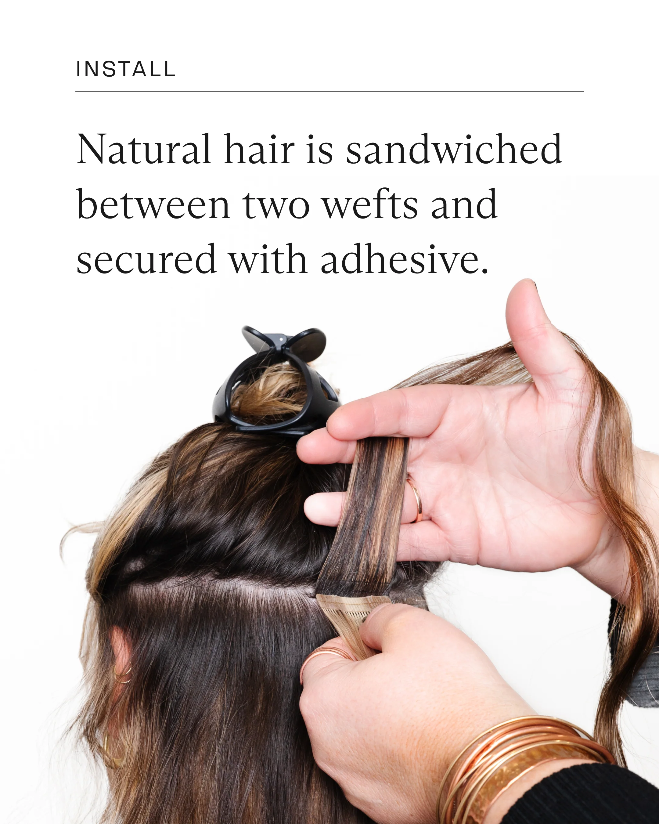 Signature Tape-In, Curly | #2N Natural Darkest Brown - Image 8
