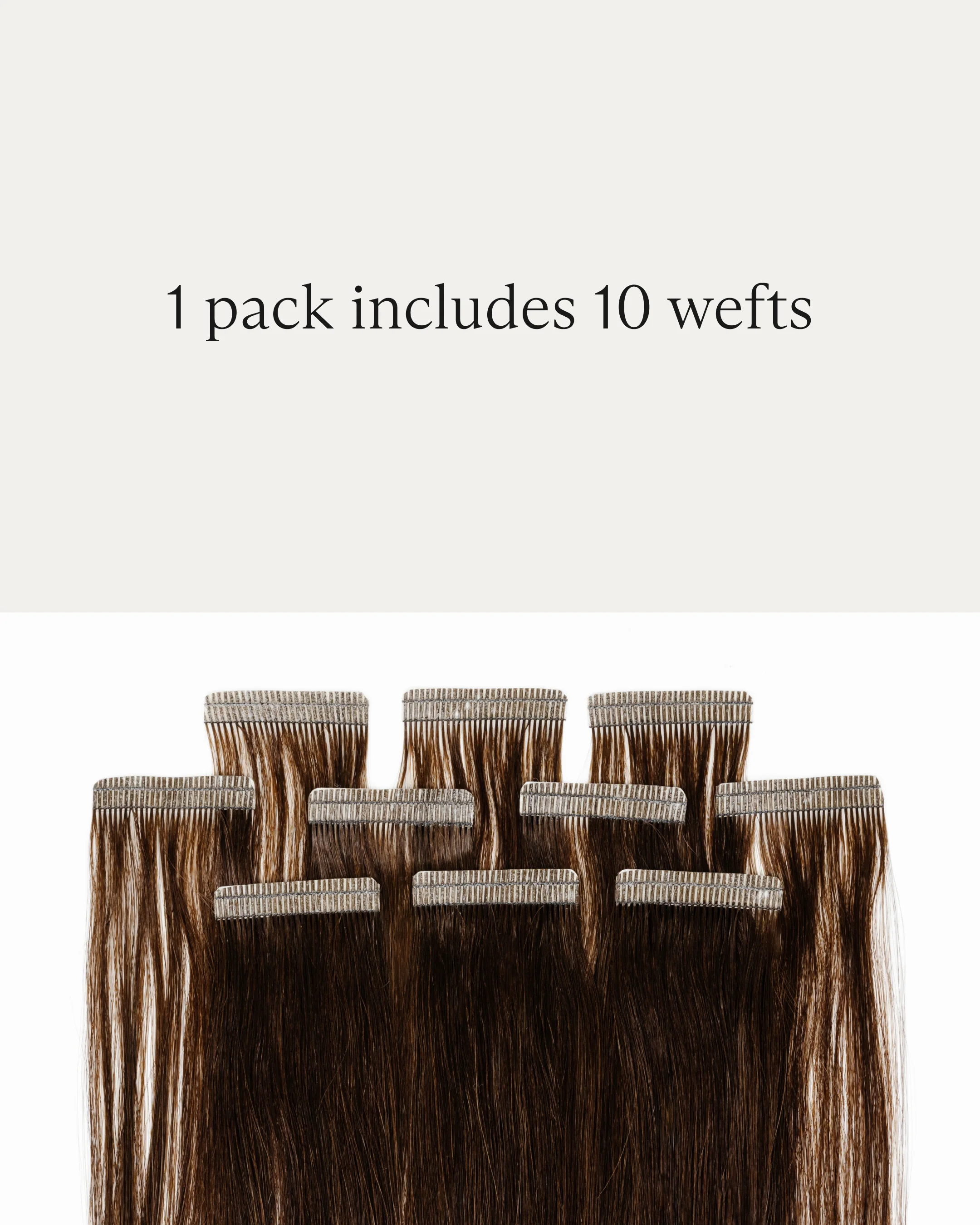 Signature Tape-In, Straight | #2N/5N Dark Brown Balayage - Image 3